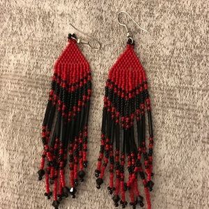 Beaded handmade earrings